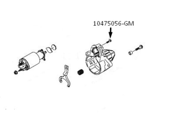 Болт крепящий Деу Нексія • Nexia корпус стартера с втягивающим - 10475056 купити для ремонту